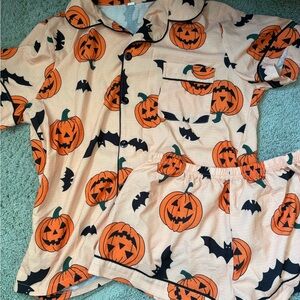 Halloween Pumpkin Pajama Set